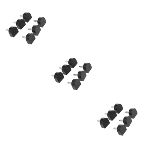 1/2/3/5 3 par Snygga högklackade tips Taps Skoreparation Black 16x16mm 3Set