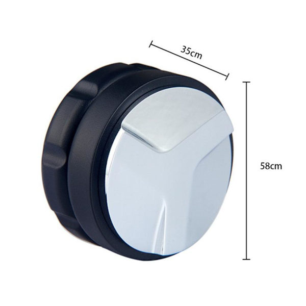 1/2/5 Hushållens kaffedistributör För Espresso Tamper Coffee 58mm Black 3 leaf 1Set