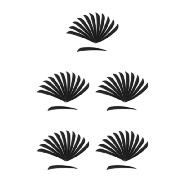 1/2/3/5 12 stycken För Bågskytte Jaktfjäder Fletching Right Black 5Set