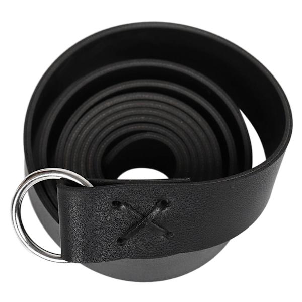 1/2/5 Läder Medieval För Viking Bälte Midjeband Fotorekvisita Black Length: 190cm 1Set