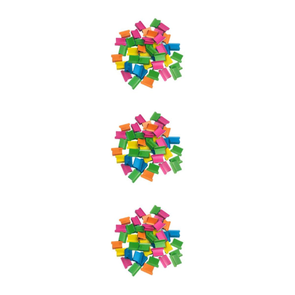 1/2/3 Minihäftapparat Klassrum Liten set Fasta brevpapper Multicolor Clips 11.5 x 2.5cm 3Set