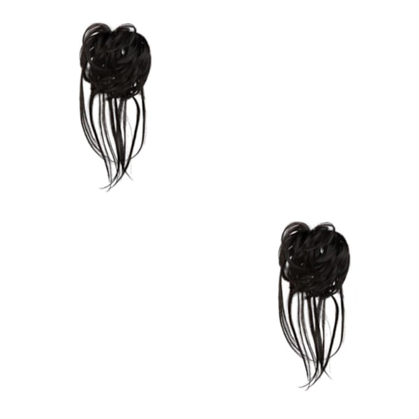 1/2/3/5 Fiber hästsvansbulle Multipurpose Frisyr Viktigt för 2 2Set