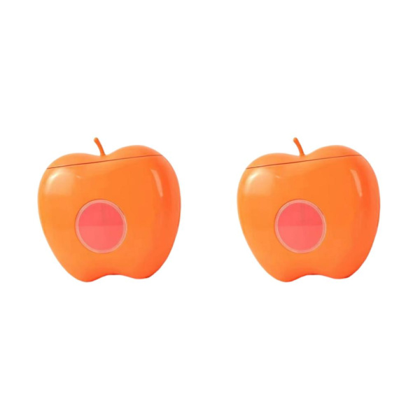 2 Väggmonterad Wrap Dispenser Compact Organizer för hemmet Orange 16 x 17cm