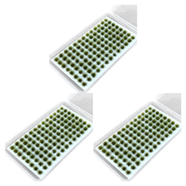 1/2/3/5 Resin Mini Grass Tuft Lågt underhållsminiatyrer Statisk No.4 3Set