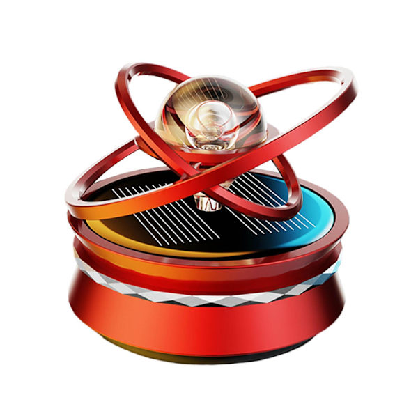 1/2/3 Solar Powered Car Air Freshener För Creative Small Car Red 58x69mm 1Set