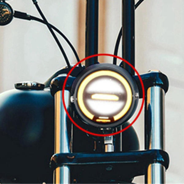 1/2/3/5 Motorcykel Strålkastarfäste Adapter Fästringar 7 Inch Black 1Set