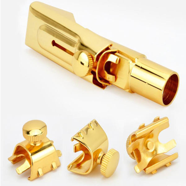 1/2/3/5 Nybörjarvänlig altsaxofonmunstycke med Gold Size 7 1 Pc
