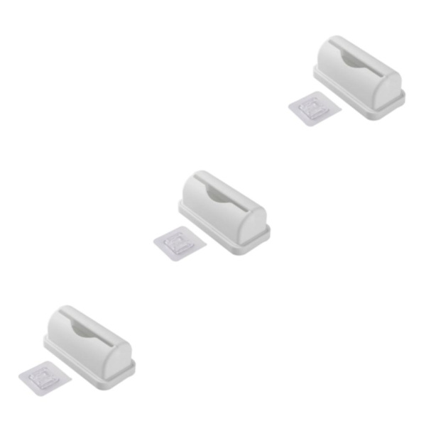 2/3 väggmonterad papperskorgsdispenser hängande för vardagsrum White 15.1 x 7.5 x 6.3cm 3Set