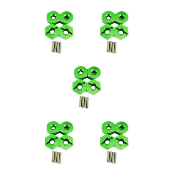 1/2/3/5 4MM hjulfäste för 1/14 LC larvband Hög precision 4MM green 5Set