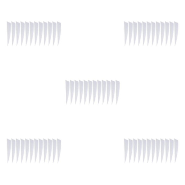 1/2/3/5 12 stycken För Bågskytte Fjädrar Fletchings Vanes White 4 Inch 5Set