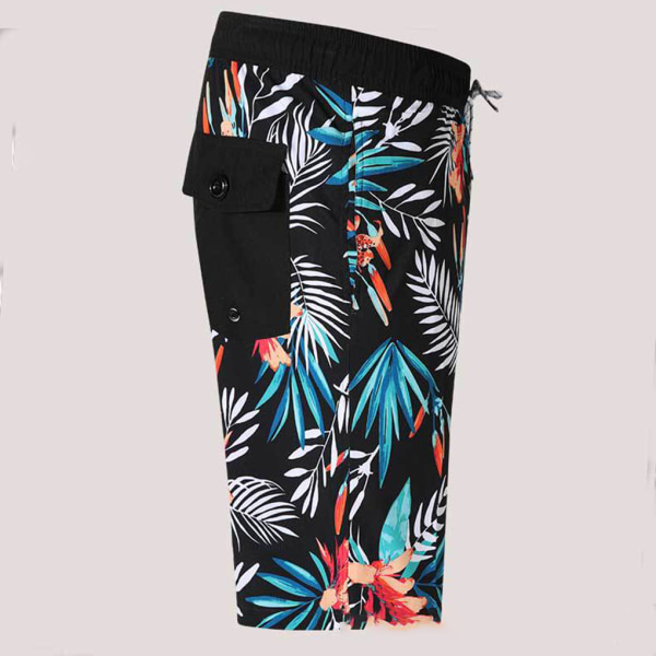 Beach Shorts Pojkar Sommar Shorts Byxor Casual Style Byxa Black XXL