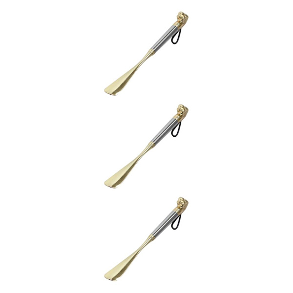 1/2/3 Wooden Shoe Horn Shoe Helper Tool Long Handle Shoehore 32cm Silver Lion 3Set