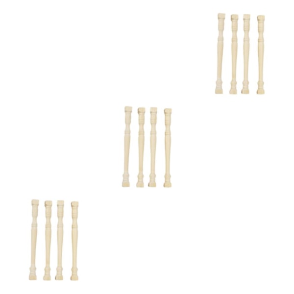1/3/5 4x 1/12 skala balustradestolpe Handgjord för DIY-tillverkning 3Set