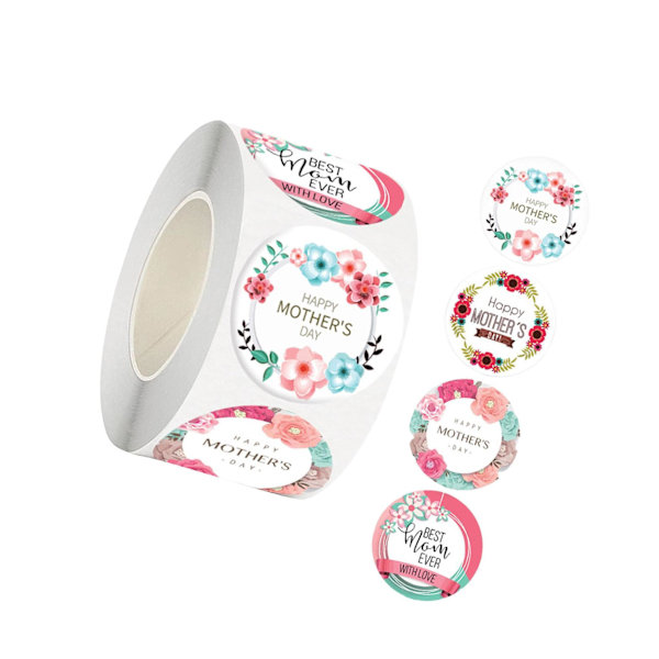 1/2/3 dag klistermärken Runda Dia 3,8 cm för Kuvert Seals Party Style C 1Set