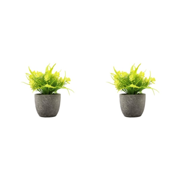 1/2/3 Plast Realistic Artificiell Suckulent Lågt underhåll yellow rose 2Set