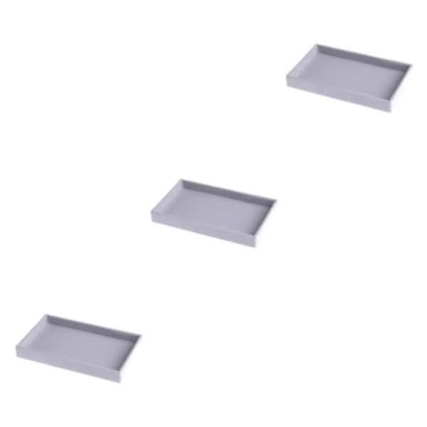 1/2/3/5 Stapelbar smyckesbricka Multipurpose Portable Velvet för Empty Tray Style A 3Set