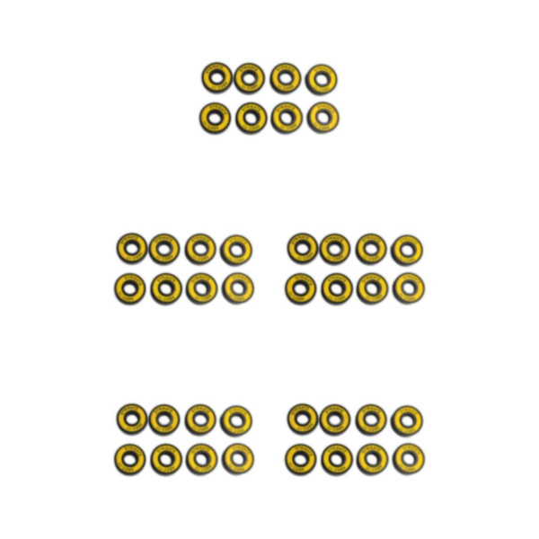 1/2/3/5 8st Skateboardlager 8mm Precision Storlek ABEC-11 för Yellow 22mm 5Set
