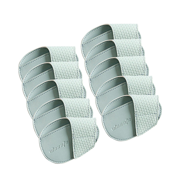1/2/3 För Golf Head Covers PU Portabelt skydd för idrottare Light Blue Large 10 Pcs 1Set