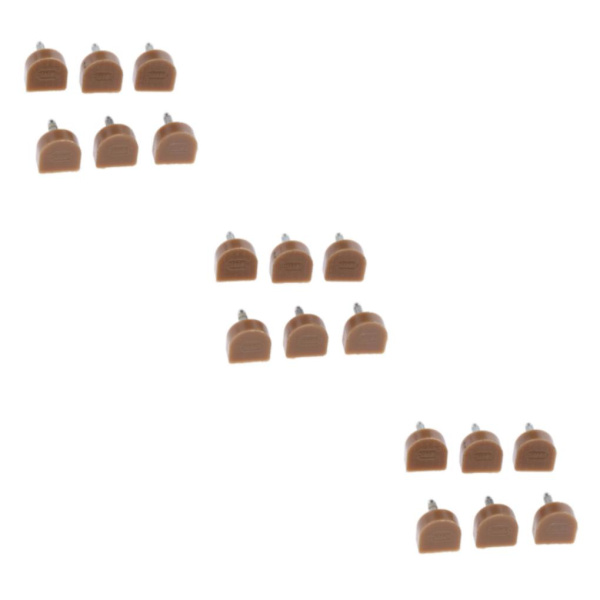 1/2/3/5 3 par Snygga högklackade tips Taps Skoreparation Apricot 14x14mm 3Set