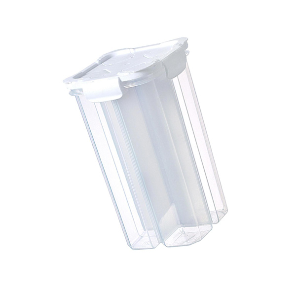 2,6L avdelare Box Organizer Klar case förvaringsbehållare White 23x11x13.5cm