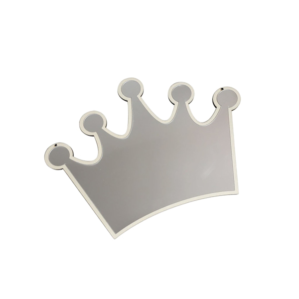 1/2 nordisk akryl dekorativ vägg Vintage snidad hängspegel Crown 1Set
