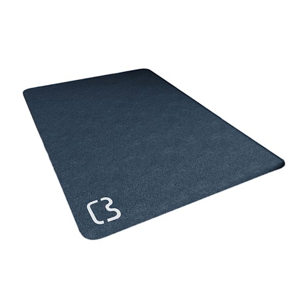 Snygg non-slide badrumsmatta Vattentät och slitstark badrum navy blue
