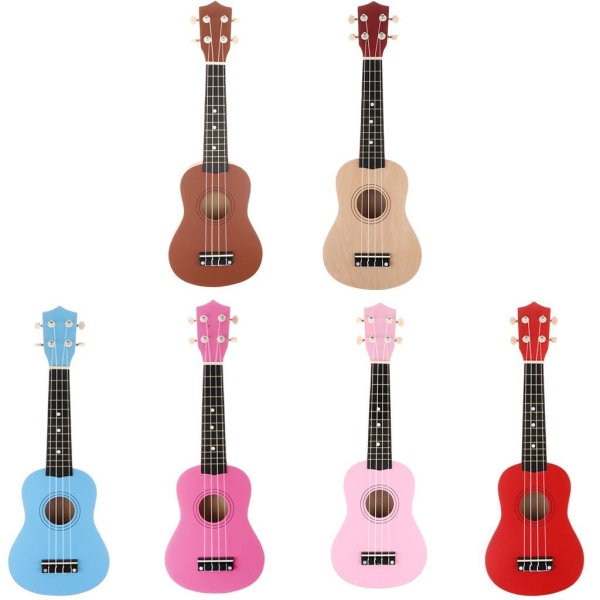 4 String Beginners Ukulele Hawaii Guitar Musical För Coffee 21 Inch