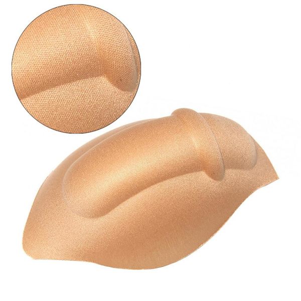 1/2/5 Män Underkläder Enhancing Cup Bulge Sponge Pad Kudde Beige 14.5x9.5x4.5cm 1Set