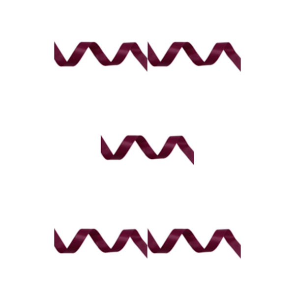 1/2/3/5 Fashionabla satinband för sömnad och hantverk - lätt att wine red 275 6mm 5PCS