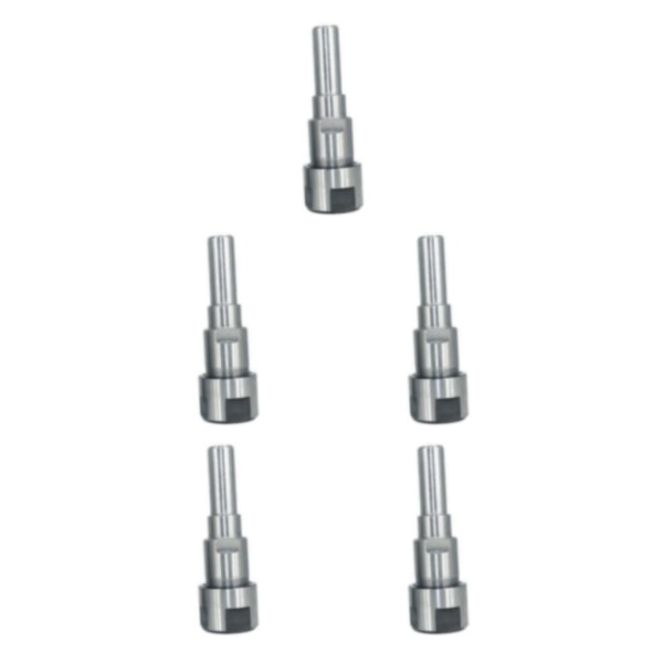 1/2/3/5 Diameter Shank Router Collet Extension För Chuck Hållare Silver 12mm 5Set