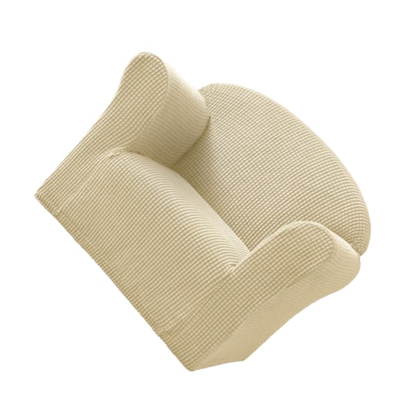 Elastiskt cover Andas och mjukt tillverkat av polyester cream-coloured