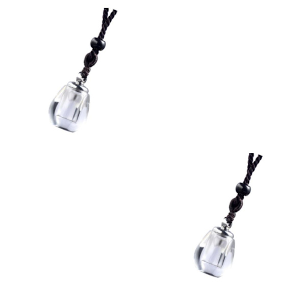 1/2/3/5 Memorial Pendant Halsband Parfymflaska för Ashes Clear drop shape 2Set