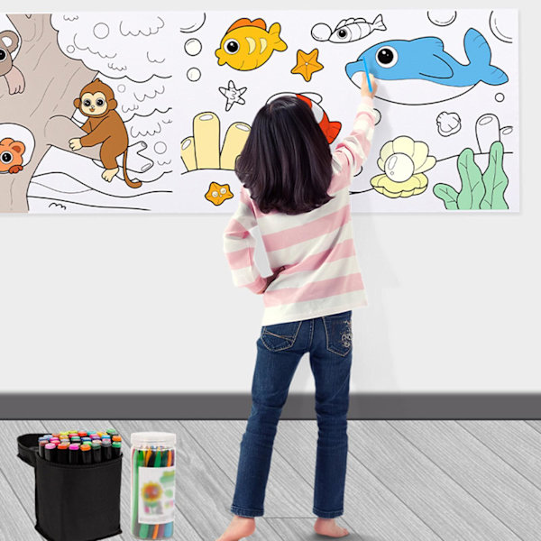 1/2/3 färgpappersrulle Färgbar 30cmx300cm Rich Patterns DIY Animal 30 x 300cm 1Set