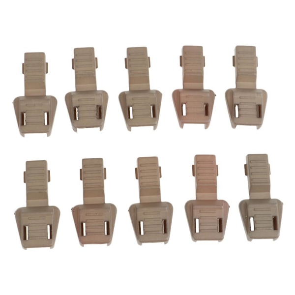 1/2/3/5 10 Styck Plast För Dragkedja Avdragare Ändlås Dragkedja Drag Brown 3.5x1.7cm 1Set