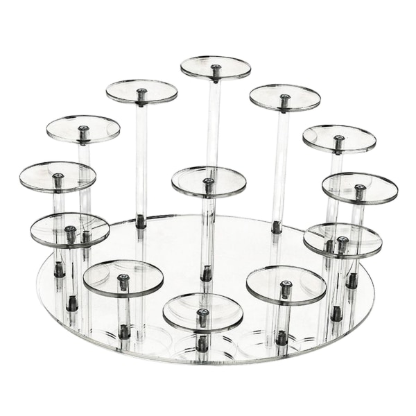 1/2/3 Acrylic Display Stand Organizer Tiered Display Stand för S 1Set