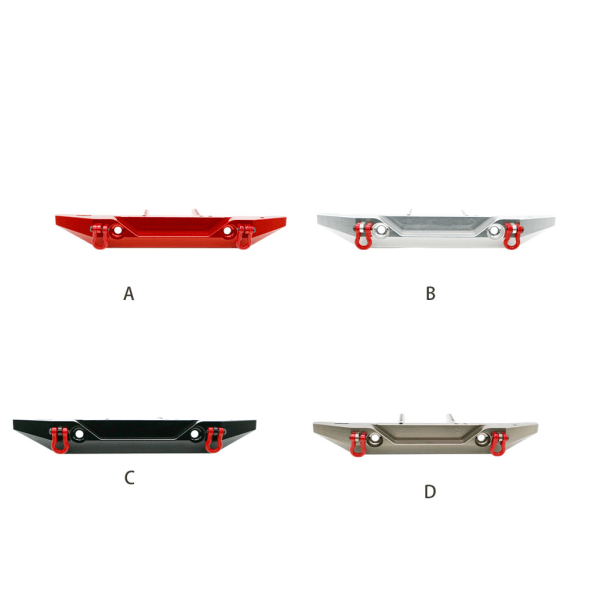 1/2/3/5 främre bakre stötfångare Antikollisionskort för AXIAL SCX10 red 1Set
