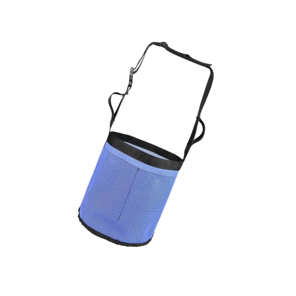 1/2 hästfoderpåse Justerbar PVC- mesh Slow Feeding Grain Blue 24x24.5cm 1Set