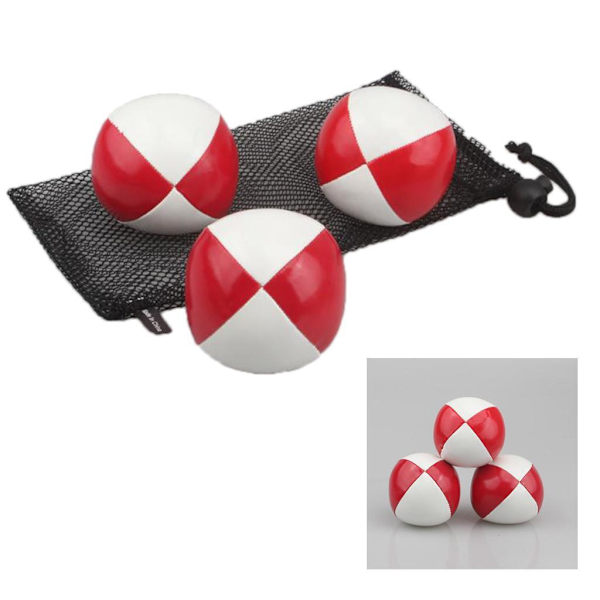 1/2/3 Clown jonglering boll kasta boll sport träning jonglera leksak Red White 6.3cm 1Set