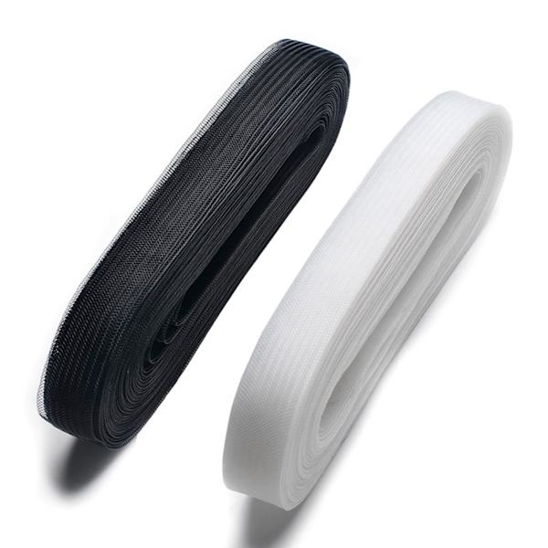 1/2 styv krinolin tagelfläta bröllopsklänning i Millinery White 2cm 1Set
