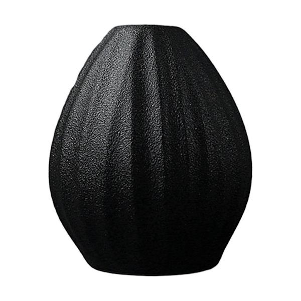 1/2 För Minimalism Keramisk Blomvas Skulptur Centerpieces Black E 1Set