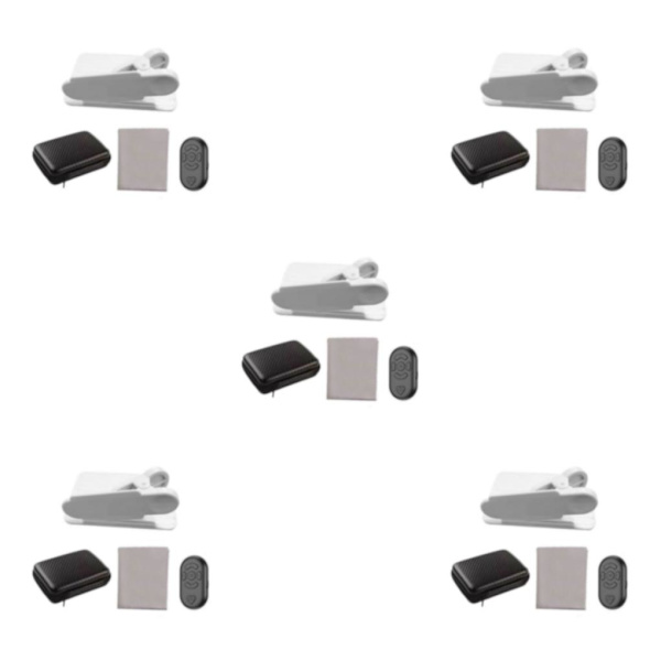 1/2/3/5 Telefon Spegel Reflektion Clip Bred Applicering Lätt att White remote control 5PCS