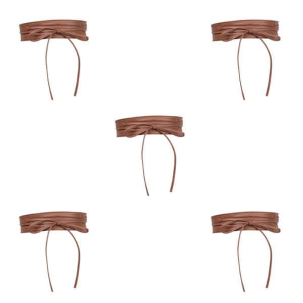1/2/3/5 Dam Charm Midjeband Bred underbyst Cosplay Strechy rosett Khaki Type C 5Set