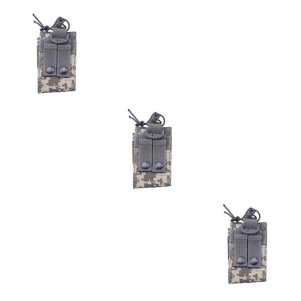 1/2/3/5 Radio Intercom Bag Interphone Magazine Pouch Hunting Grey Camouflage 3PCS