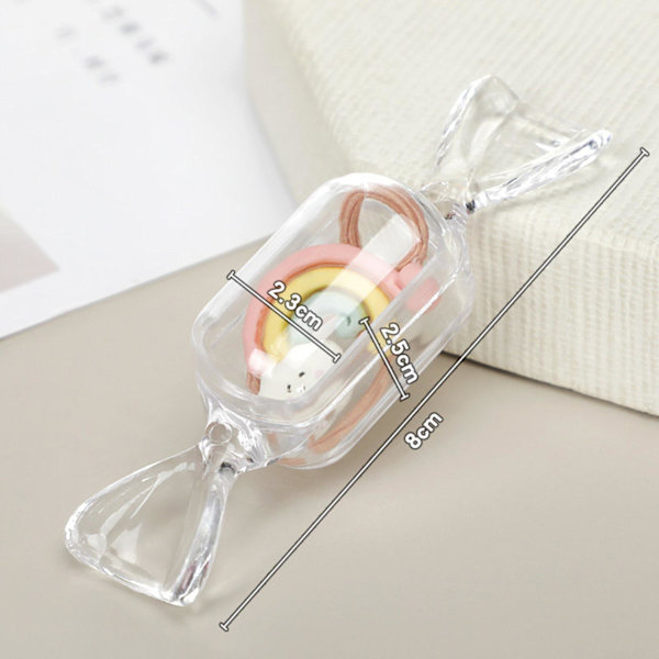 1/2/3/5 Candy Shaped Mini Halsband Organizer Örhängen Halsband Transparent 10 Pcs 1 Pc