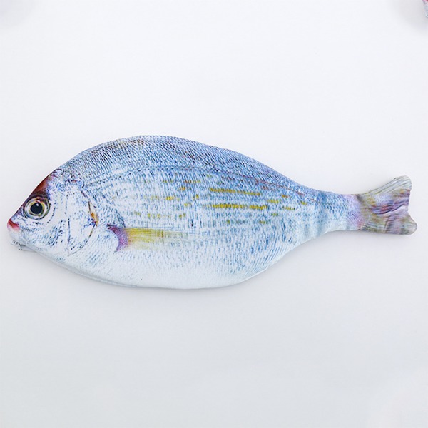1/5 Cloth Creative Simulation Fish Case Lämplig storlek silver 1Set