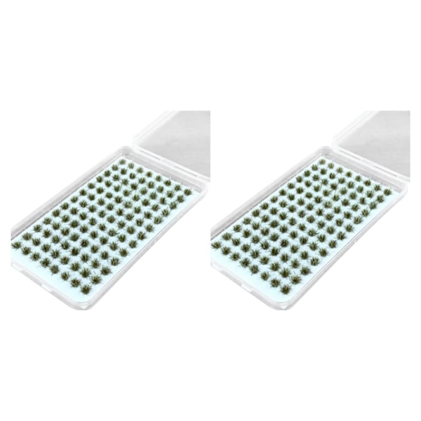 1/2/3/5 Resin Mini Grass Tuft Lågt underhållsminiatyrer Statisk No.7 2Set