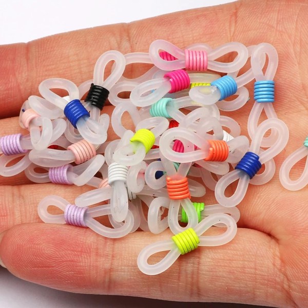 1/2/3/5 50 st Glasögon Glasögon Kedjeremshållare Loop Ends Type D 50 Pcs 1Set