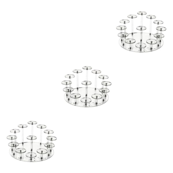 1/2/3 Acrylic Display Stand Organizer Tiered Display Stand för S 3Set