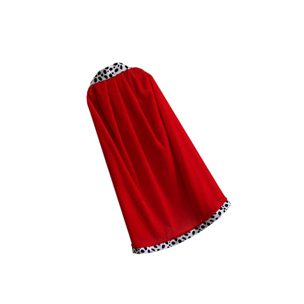1/2 King Cape King Robe Cloak Kostymtillbehör för maskerad 90cm for Kids 1Set