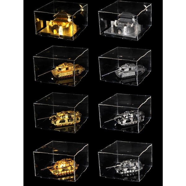 1/2/3 Akryl Display Box Case Modell Figur Display Dammtät Clear 13.5x11x23.5cm 1Set